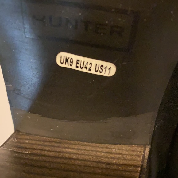 Hunter Black Leather Ankle Boots - Picture 5 of 9